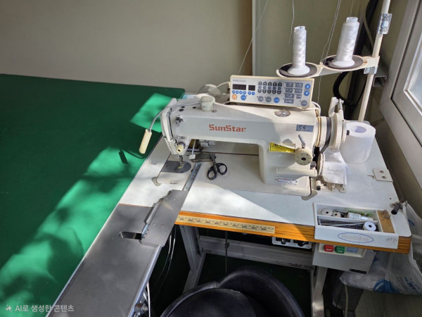 대형 사진 대형 현수막 이송장치미싱